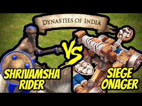 200 ELITE SHRIVAMSHA RIDER vs 200 SIEGE ONAGERS | AoE II: Definitive Edition