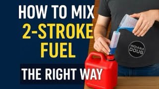 How to mix 2-stroke fuel for chainsaws