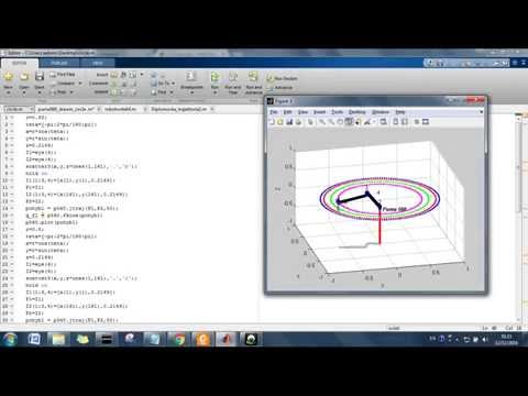 PUMA560 drawing multiple circles [Matlab robotic...