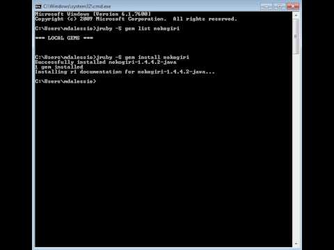 Nokogiri 1.4.4.2 on JRuby, on teh Windows.