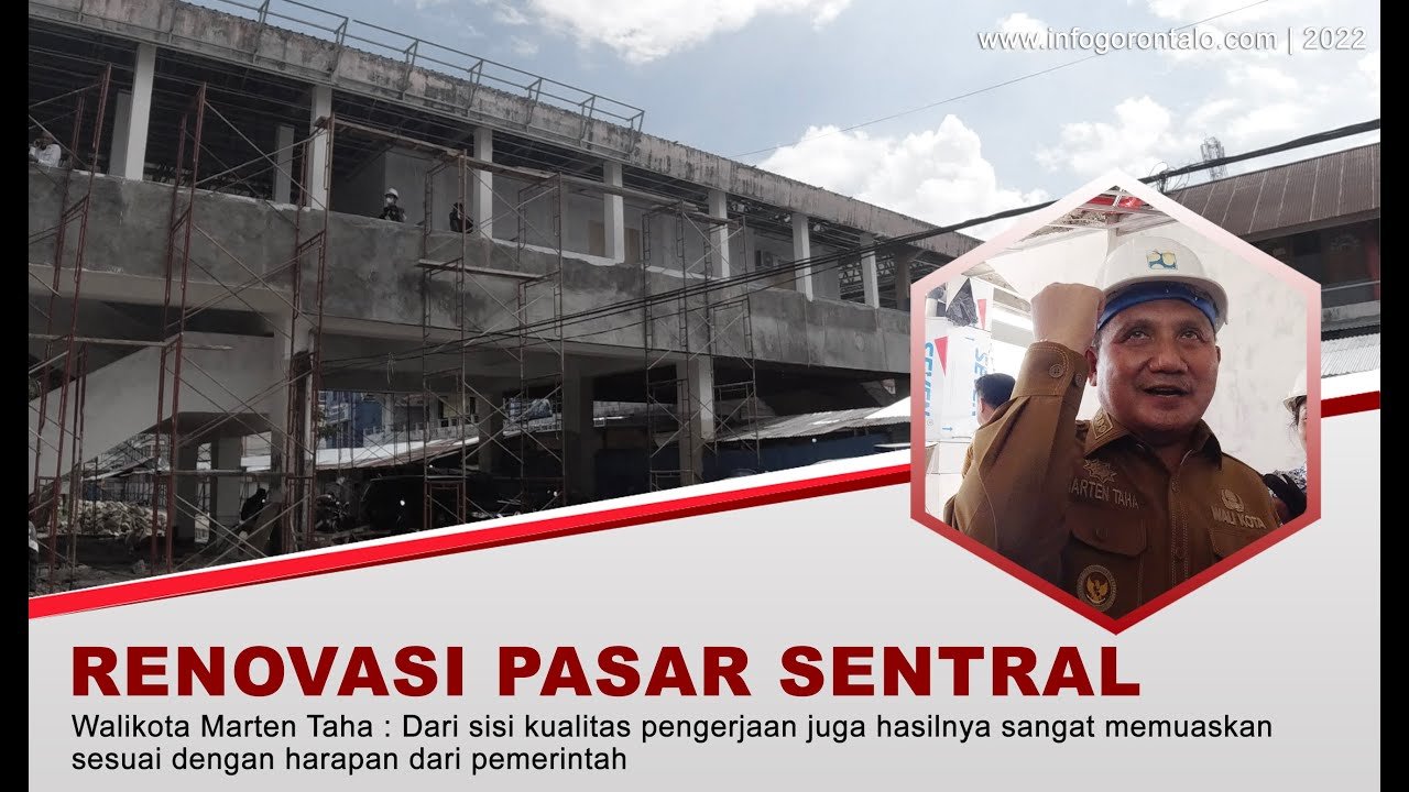 Sempat Mandek, Pekerjaan Pasar Sentral Kembali Dilanjutkan