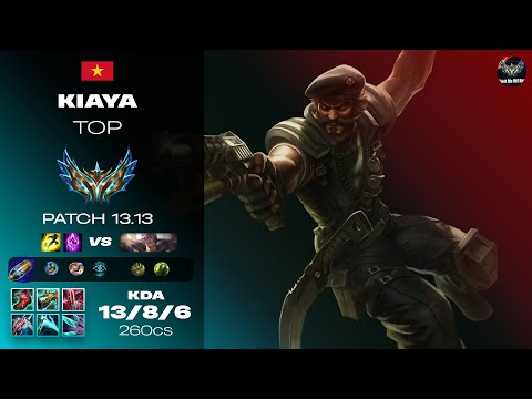 THÁCH ĐẤU VIỆT NAM - (FULL GAME) Kiaya Gangplank vs Sett Top KDA 13/8/6 - 260cs (Patch 13.13)
