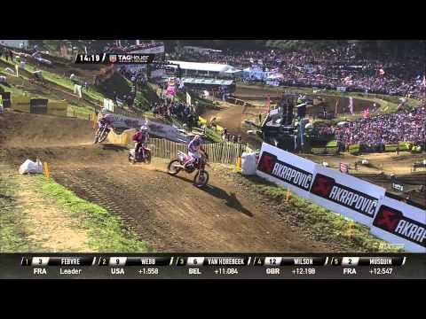 Marvin Musquin, Jeremy Van Horebeek, Jeremy Martin and Dean Wilson battle MXoN France 2015