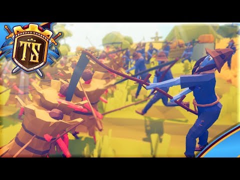 DEN ULTIMATIVE KAMP, HØ-FOLKET MOD FARMERNE! - Ep 1 | Dansk Totally Accurate Battle Simulator