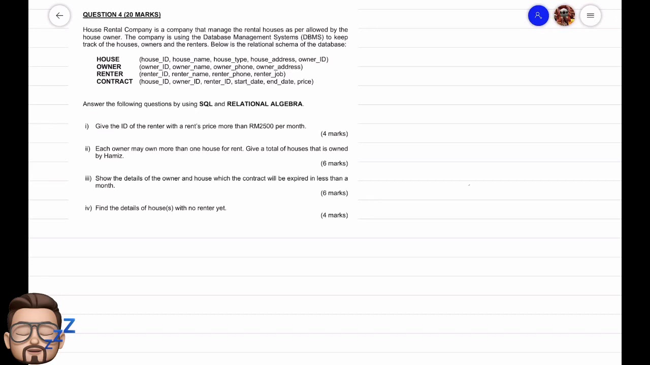 SQL Exercise and Solution