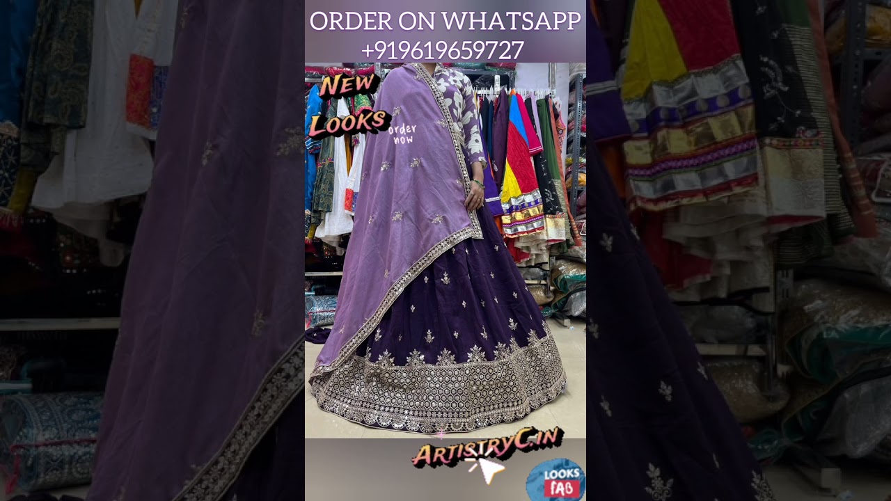 Get Trending Crape Chinon Lehenga Under ₹2460? Anjali Bhabhi Inspired! Whatsapp: +919619659727