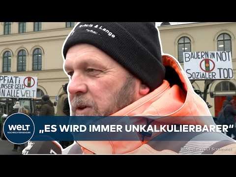 Video Thumbnail: BAUERNPROTESTE: Landwirte geben nicht auf! Große Blockaden und Kundgebung in Nürnberg