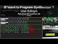 Hard to Program Synthesizer ? | Use Edisyn |  With Wavestation SR  |🎶🔌🎹 |