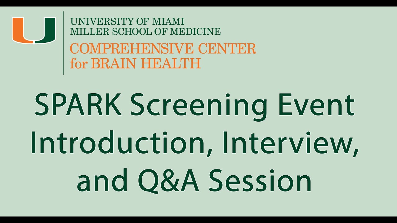 CCBH's SPARK Webinar -- Introduction, Interview, and Q&A Session