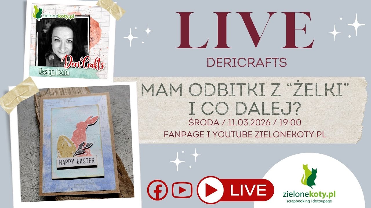 Kartka z transmisji LIVE | DeriCrafts