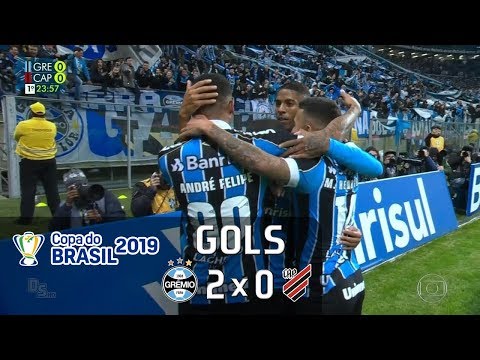 Gols - Grêmio 2 x 0 Athletico Paranaense - Semifinal Copa do Brasil 2019