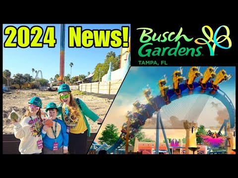 Tudo chegando ao Busch Gardens Tampa em 2024! Novas montanhas-russas, shows e adições