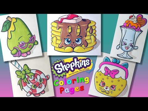 Shopkins characters Part 3 #ColoringPages #forKids #LearnColors and Draw with Shopkins Video