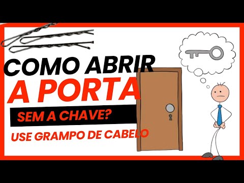 Como abrir porta sem a chave? Fechadura da Arouca.
