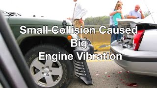 Car Accident Causing Engine Vibration & Noises - How to Replace Transmission Mount Jeep Wrangler JK