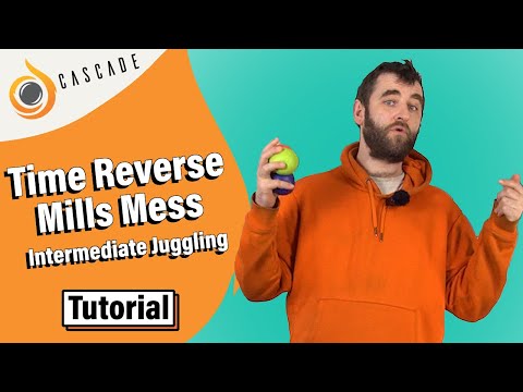 Time Reverse Mills Mess - Intermediate 3 ball juggling tricks - Tutorial