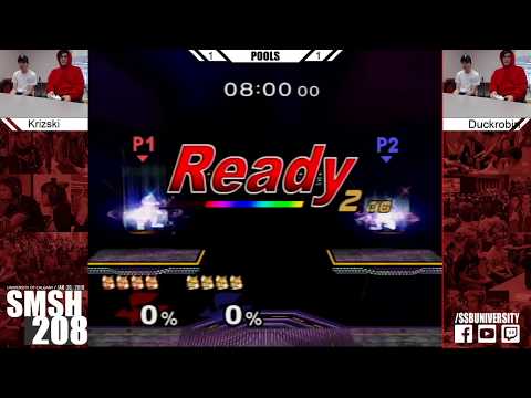 SMSH 208 - Krizski vs. Duckrobin - Melee Singles pools