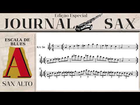 Escala de Blues A ‐ SAX ALTO