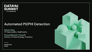 Automating Sensitive Data (PII/PHI) Detection