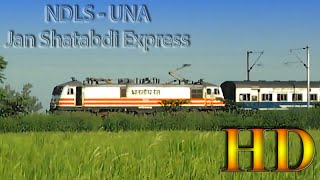 preview picture of video 'IRFCA - Fast-Paced Jan Shatabdi Express Glides Swiftly WIth WAP-5 At The Helm'