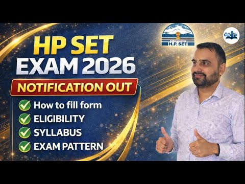 HP SET 2026 Notification Out | HP SET 2026 Eligibility, Exam Date, Syllabus & Exam Pattern