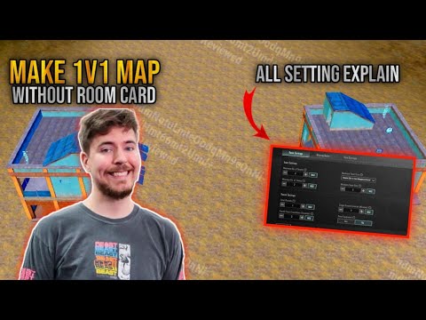 How to make 1v1 Wow Map in Pubg Mobile || All Setting Explain 👀 || Without Room Card