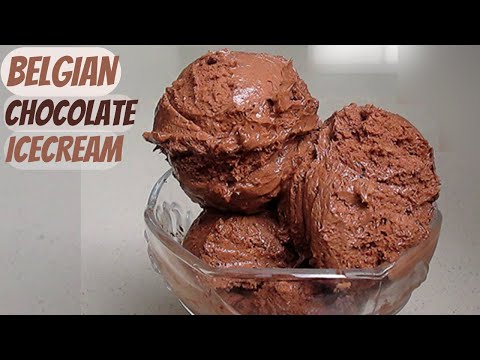 Belgian Chocolate Ice cream | How to make Dark Chocolate Icecream | Chocolate Icecream Recipe