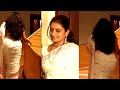 Tamil Serial Actress Sujitha White Saree Show