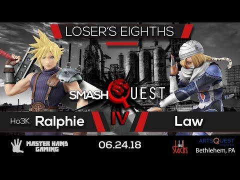 SmashQuest IV -  Ho3K | Ralphie (Cloud) vs Law (Sheik) - Loser's Eights