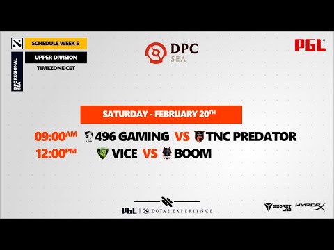 (4K) DPC 2021 SEA - 496 vs. TNC | Vice vs. BOOM