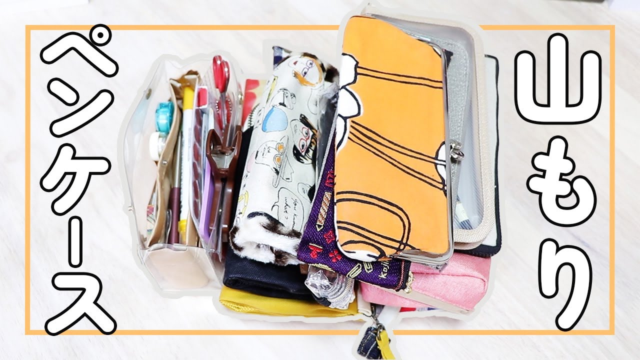 【大量】持ってるペンケース全部紹介｜つくしペンケースから100均まで｜社会人の筆箱