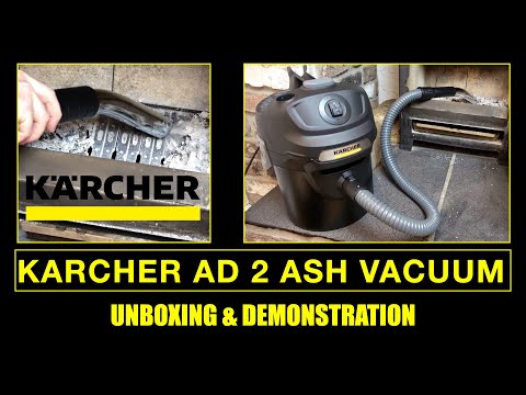 Karcher AD2 Ash Vacuum Cleaner Unboxing & Demonstration