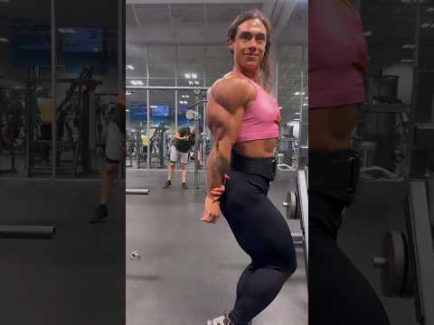 Sexy female bodybuilder's with huge muscular arms posing - Kristina Nicole Mendoza