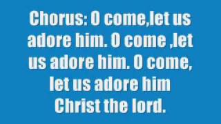 O Come All Ye Faithful with lyrics.