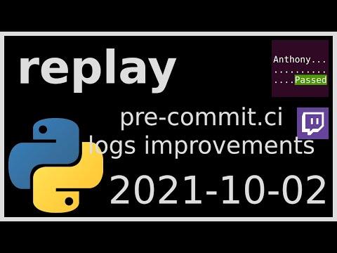 replay - pre-commit.ci + vector.dev logging improvements - 2021-10-02