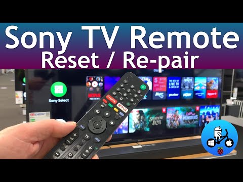Sony TV remote Fix. Reset / Re-pair. Bravia Android TV.