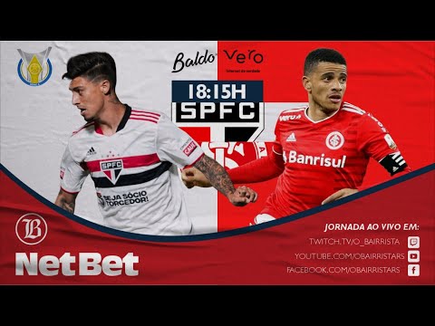 SAO PAULO X INTER  - BRASILEIRÃO 2021 - JORNADA BAIRRISTA AO VIVO