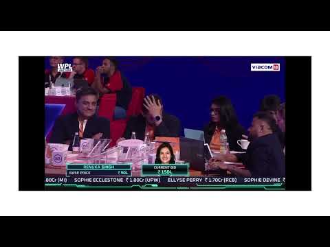 RCB Auction Highlights, Core TEAM #smritimandhana #ellyseperry #renukasingh #richaghosh #rcb #wpl