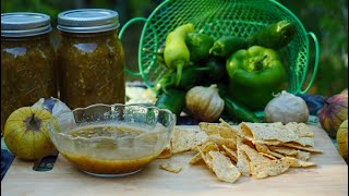 Making Salsa Verde & Canning