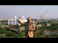 Ambedkar Statue Hyderabad Drone View