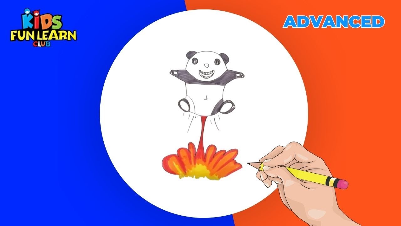 How to Draw a Flying panda folding surprise