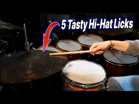 Spice Up Your Drum Groove! | 5 Tasty Hi Hat Licks (Drum Lesson)