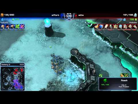 SC2 - Daily Masters - PvZ - sOs vs Effort