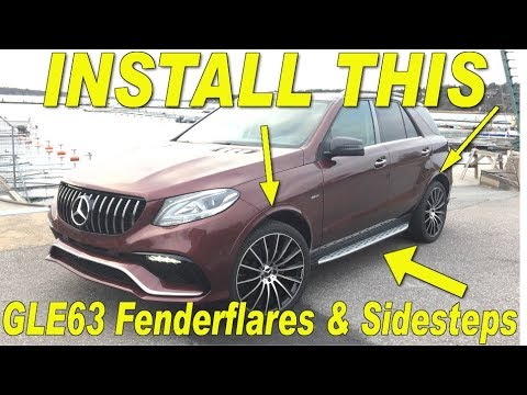Mercedes ML to GLE Copart rebuild. HOW TO REMOVE/INSTALL GLE 63 flares and sidesteps