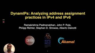DynamIPs: Analyzing address assignment practices in IPv4 and IPv6 (Video)