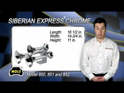 WOLO SIBERIAN EXPRESS CHROME TRAIN HORN SERIES