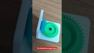 #3dprinting 3D printed bevel gear demo
