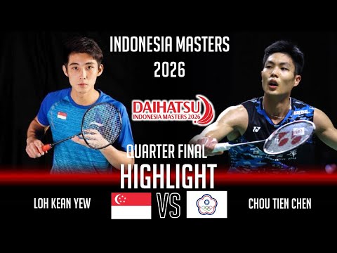 LOH Kean Yew vs CHOU Tien Chen | Indonesia Masters 2026 Badminton