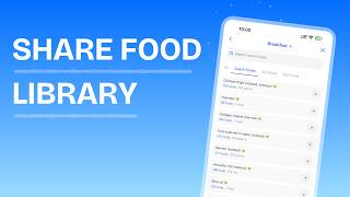 Share Your Food Library with Clients
