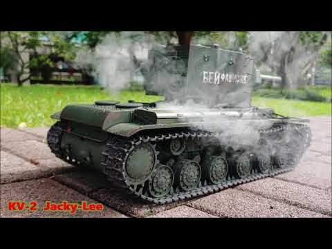 TORRO 1/16　RC RUSSIAN TANK KV-2TAMIYA /HENG LONG wh-16 Tank dynamic display RC ART　2020 JACKY LEE